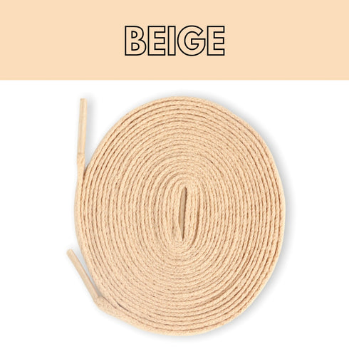 Jordan 1 Laces Basics Flat Thin - Beige Laces